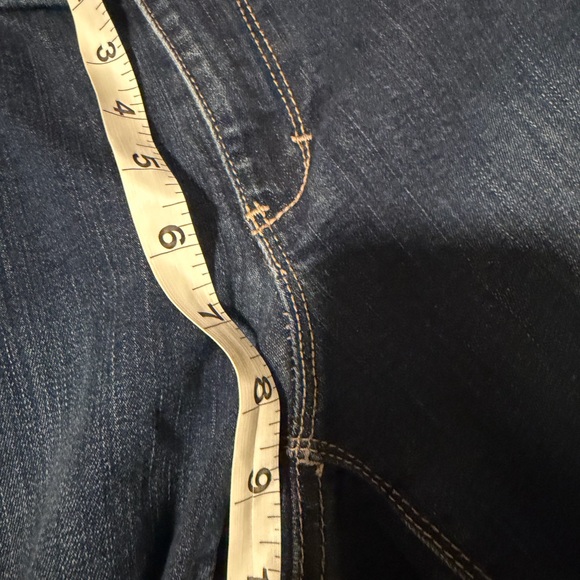 White House Black Market Denim Blue Jeans Women Size 8 Straight Leg Slim Ankle - Picture 6 of 10